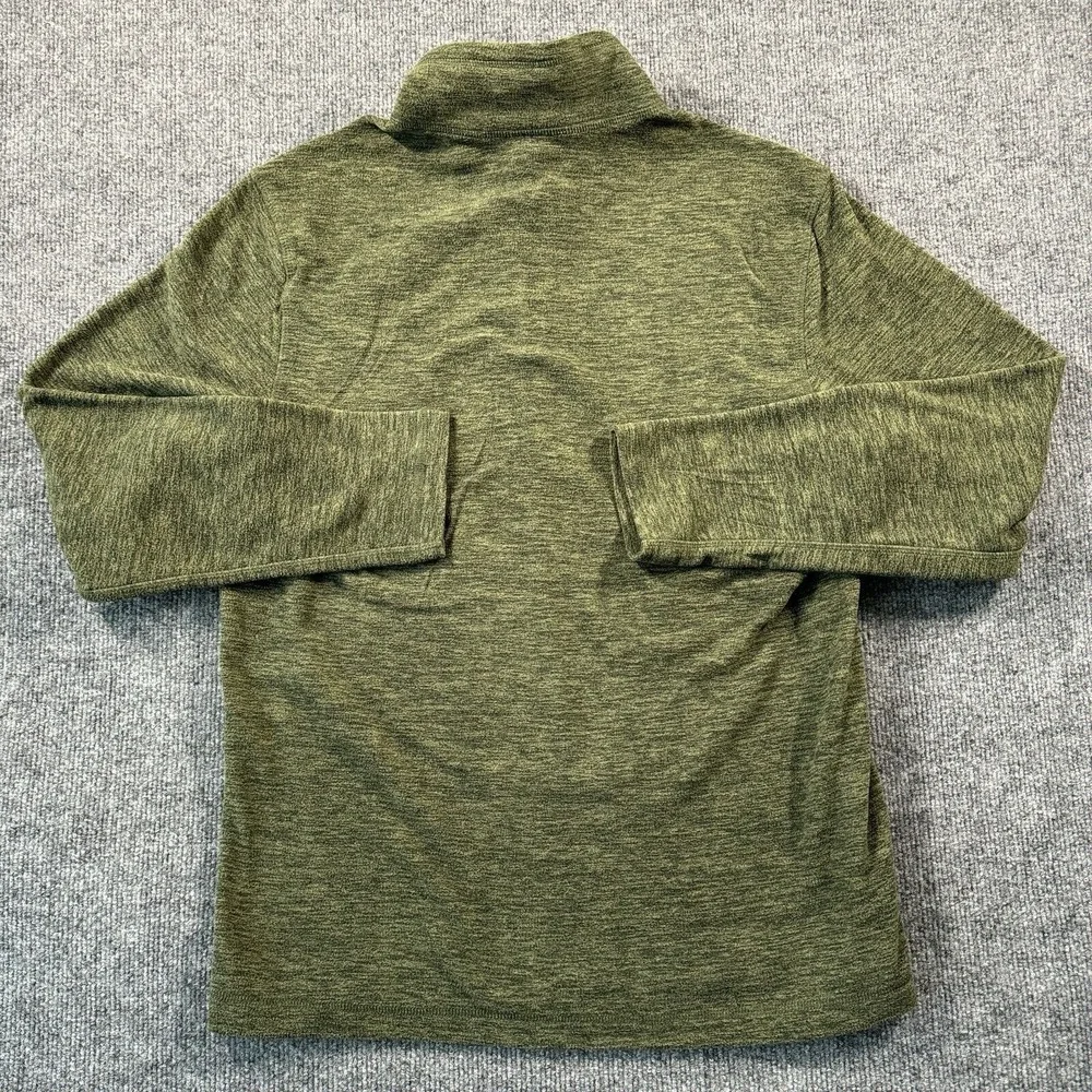 Eddie‎ Bauer Jacket Mens Medium Green Cloud Layer Pro Quarter Zip Mock Collar